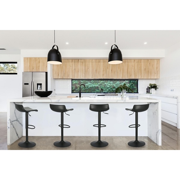 Stołek barowy Bar One Tap Simplet czarny matowy - Simplet